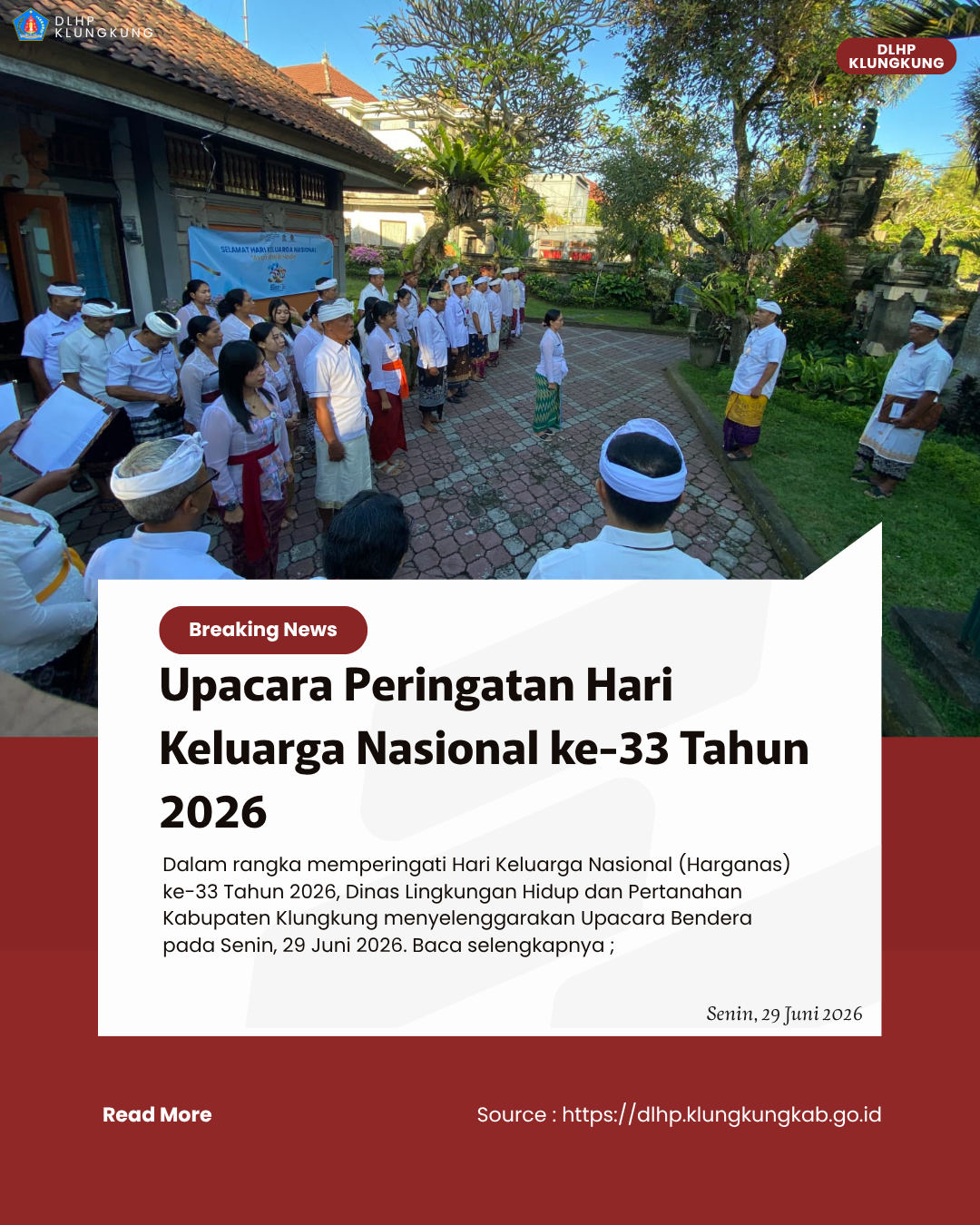 Upacara Peringatan Hari Keluarga Nasional ke-33 Tahun 2026